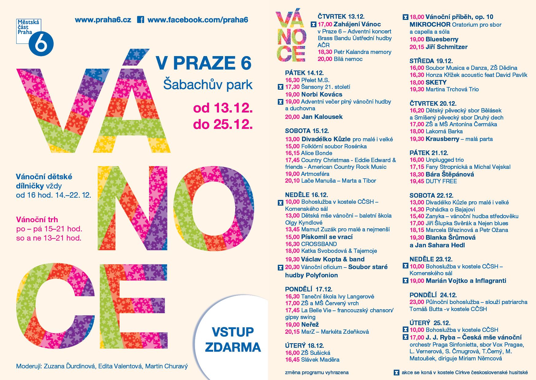 náhled fotografie: Vánoce v Praze 6 – PROGRAM 2018